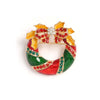 18Styles Christmas Xmas Brooches Lapel Pin Crystal Santa Snowman Wreath Elk Bells Tree Jewelry Happy Year Gift for Friends - Image 21