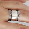 Vintage Style Concave Ladies Thumb Ring for Anniversary Birthday Gifts Parties Evening Wear - Image 5