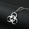 Necklace Men And Women Street Punk Hip-Hop JewelryNew Stainless Steel Biochemical Logo Pendant - Image 3