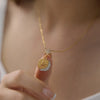 Gold Pvd Plated Stainless Steel Necklace For Women Star Sun Moon Zircon Pendant Necklace Jewelry - Image 4