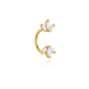 1PC 1PC Silver U-shaped Heart Star Flower Horse Eye CZ Cartilage Piercing Ear Bone Nose Ring Earring Jewelry - Image 16