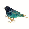 Magpie Brooch Cute Bird Flower Enamel Rhinestone Corsage Pin Clothing Accessories Jewelry - Image 10