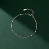 Glamorous Minimalist Silver Layered Adjustable Anklets for Women Girl Charm Party Jewelry Gift - Image 1