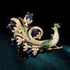 and peacock open screen brooch, European and American retro colored enamel pin accessories - Image 6