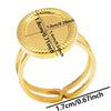 6Pcs Brief Geometry Long Ellipse Water Droplet Stainless Steel Ring Opening Adjustable Rings For Women Men Jewelry Party Gift - Image 22