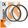 Step Up Ring Aviation-grade Aluminum Filter Adapter Ring 2-pack Cleaning Cloth Lens Ring for ND Cpl UV Lenses Filter - Image 11