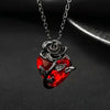 Y2K Bow Heart Pendant Necklace for Women Girls Gothic Red Drip Oil Thorn Cross Choker Necklaces Party Jewelry Accessories - Image 8