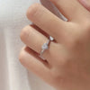 Shiny Silver Color Heart Rings for Women Simple and Stylish Wedding Female Rings Party Gift Jewelry - Image 5