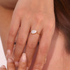 Wave Drop Round Zircon Ring Minimalist 316L Stainless Steel Women's Rings Gold Plated Accessories - Image 12