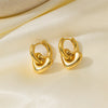 Stainless Steel Chic Heart Huggie Hoop Earrings Charm Gold Silver Color Jewelry for Women - Image 11