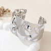 A Women's Open Bracelet in Bohemian Style with Adjustable Hammered Texture, Suitable for Daily Wear and Vacations - Image 5