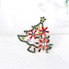 Christmas Sparkling Crystal Botanical Brooch Rhinestone Pearl Christmas Tree Pin Men and Women Accessories Holiday Gift - Image 4