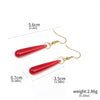 Anime Frieren: Beyond Journey's End Red Earrings Frieren At The Funeral Frieren stud Earrings Pendant Frieren Elf Cosplay Gift - Image 4