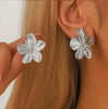 Stainless Steel Golden Double-Layer Hollow Flower Hoop Earring for Women Vintage Flower Earrings for Daily Wear Jewelry Gifts - Image 11