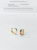 Modian 925 Sterling Silver Simple Rainbow Color Ear Buckles for Women 14k Gold Plated Gorgeous Real Silver Earrings Fine Jewelry