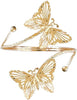 Upper Arm Bracelet Band Cuff Bangle Coil Bracelet Butterfly Flower Gold Armband Adjustable Boho Coil Swirl Armlet ArmBand - Image 9