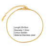 Stainless Steel Delicate Anklet for Women Gold Color Chain Anklet Bracelets on The Leg Do Not Fade Anklet Jewelry Women - Image 18