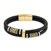 Punk Viking Style Bracelet Stainless Steel Compass Norse Runes Amulet Beads Braided Multilayer Leather Bracelet - Image 9