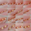 Korean Minimalism Gold Color Small Leaf Butterfly Stud Earrings for Women Daily Wear Ear Girls Pierc Gifts - Image 1