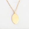 Mirror Polished Stainless Steel Elliptic Disc Necklace Blank Bar Tag Charm Stamping Pendant for Jewelry Gift - Image 7