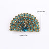 and peacock open screen brooch, European and American retro colored enamel pin accessories - Image 34
