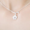 Silver Color Cherry Blossom Flower Cubic Zirconia Stone Jewelry Sets for Women Floral Necklace Bracelet Earring Ring Wedding Set - Image 14