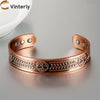 Copper Bracelet Yggdrasil Viking Adjustable Magnetic Bangles Arthritis Relief High Magnet Jewelry Resizable - Image 1