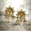 Bohemian Sun Dangle Earrings Vintage Crystal Resin Water Drop Ear Hooks Moon Pendant Earrings Jewelry Gifts For Women - Image 6