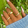 4Pcs/Set Silver Color Irregular Geometric Open Rings For Women Men Punk Metal Adjustable Knuckle Joint Ring Jewelry - Image 15