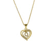 A-Z English Letter Initial Necklace Gold Plated Necklace Micro Setting Zircon Heart Necklace for Women - Image 20