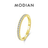 Silver Classic Sparkling Zircon Wedding Engagement Band Promise Bridal Ring For Women Jewelry Gift - Image 7