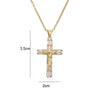 Men Women Hip Hop Zircon Cross Shiny Pendant Stainless Steel Necklace Charm Bling Necklaces Jewelry Gifts - Image 19