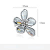 Women Transparent Flower Rhinestone Brooch Jewelry Elegant Crystal Brooches Pins Badges Plant Pin Gift - Image 8