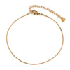 304 Stainless Steel Anklet Gold Color Leg Chain For Women Barefoot Beach Foot Show Simple Anklet 22.5cm(8 7/8") long, 1 Piece - Image 8