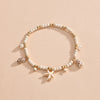 Layered Charm Anklet with Bead and Rope Chain Details - Image 8