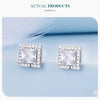 Silver Halo CZ Heart Stud Earrings Round Earrings Set Classic Engagement Jewelry for Couples - Image 25