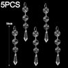 Crystal Snowflake Xmas Tree Hanging Ornaments Clear Simulation Ice Pendants Winter Theme Party Christmas Snowflake Decoration - Image 10