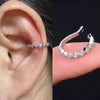 Adjustable Ear Cuff No Piercing with Cubic Zirconia Butterfly and Flower Designs - Image 74