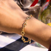 Classic Hollowed-Out Five-Pointed Star Bracelet For Women Delicate Gold Plated Stainless Steel Layer Bracelets Gift - Image 4