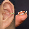 Cubic Zirconia Ear Cuff Clip On No Piercing Wrap Earring - Image 19