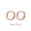 Two-Piece Mini Hoop Piercing Earrings in Gold-Tone Silver-Tone or Rose Gold-Tone - Image 31