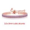 Simple Tennis Bracelet For Women Rectangle Zircon Silver Color Adjustable Bracelets On Hand Friend Gift Jewelry - Image 10