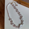 Wedding Party Jewelry Vintage Pearl Choker Necklace For Women Elegant White Imitation Heart Shape Pearl Necklaces - Image 4