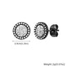 Hip Hop Broken Zircon Stud Earrings for Men Boys, Round Small Metal Earrings,Rock Punk Jewelry Gifts - Image 12