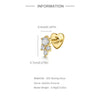 Silver Zircon Stud Earrings 1PC Eight pointed star Women Gold/Silver Heart Flat back piercing Jewelry Gift - Image 69