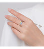 MODIAN New Design Pure 925 Sterling Silver Rainbow Color Enamel Strip Finger Ring Simple Geometric Ring For Women Fine Jewelry
