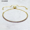10 pieces Slim Colors zircon tennis bracelets zirconia crystal women bracelet Summer jewelry accessories 40083 - Image 7