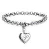 silver noble Heart 26 Letteres chain Bracelets for women party wedding Jewelry gifts - Image 29