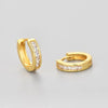 Round Cubic Zirconia Hoop Earrings in Gold-Tone or Silver-Tone - Image 12