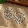 Stainless Steel Bohemian Hollow Exaggerated Leaf Dangle Drop Earring For Women Lady Geometric Female Jewelry - Image 6